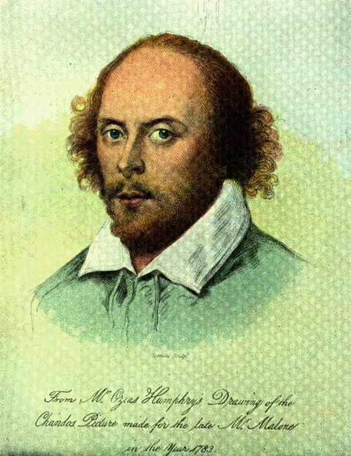 William Shakespeare, portrait of